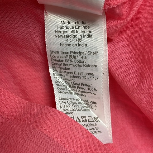 NWT J. Crew Poplin Tiered Ruffle Mini Dress Preppy Coal Pink XS - Picture 9 of 9